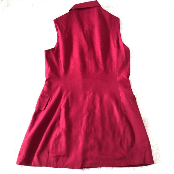 Vintage Long Sleeveless Double Breast Jacket - Picture 3 of 4